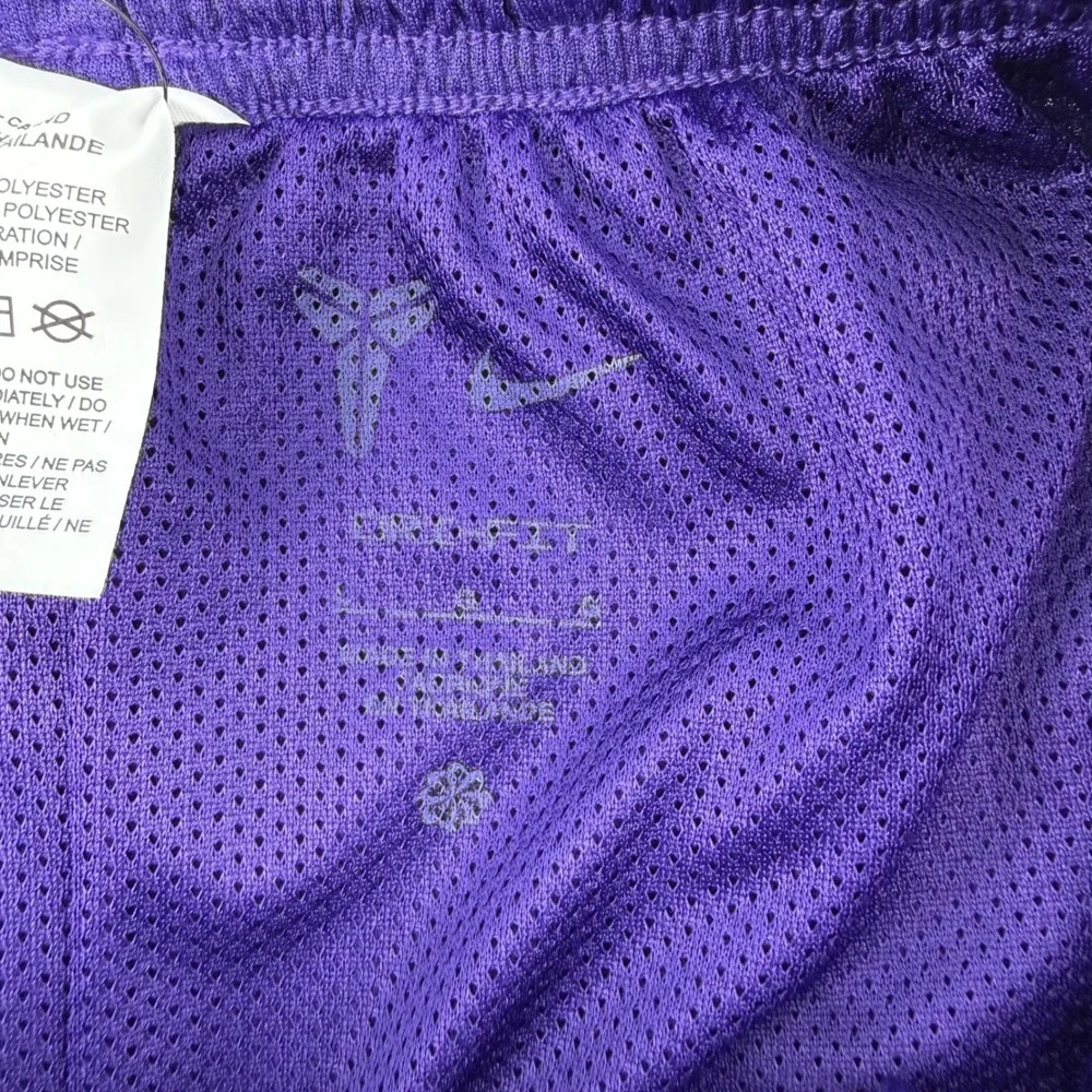 NWT Nike Kobe Bryant Dri-FIT Basketball Shorts Kids Large Purple Gold HJ1005-547
